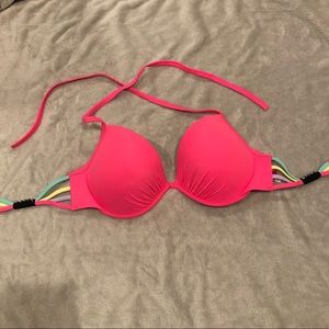 VS hot pink bikini top 34DD